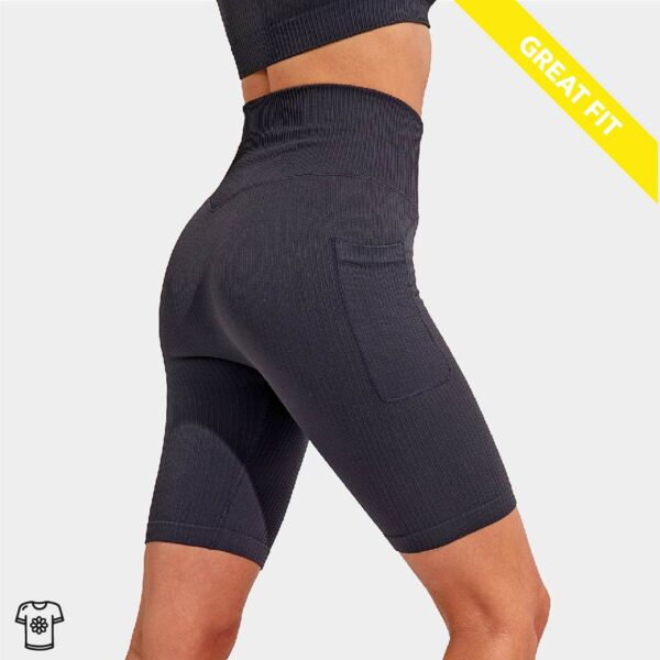 Women’s ribbed seamless '3D Fit' cycle shorts Thumbnail